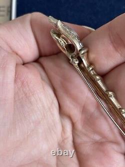 Trifari brooch Torch Alfred Philippe signet Des 149087 1948 rare sterling silver