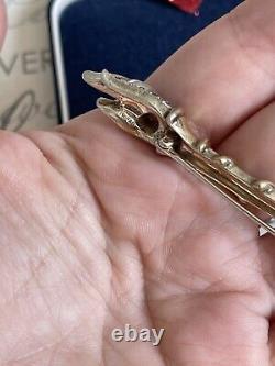 Trifari brooch Torch Alfred Philippe signet Des 149087 1948 rare sterling silver