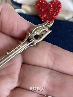 Trifari brooch Torch Alfred Philippe signet Des 149087 1948 rare sterling silver