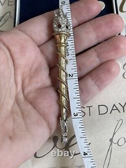 Trifari brooch Torch Alfred Philippe signet Des 149087 1948 rare sterling silver