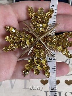 Trifari brooch & earrings Maltese Briolettes Cross 2 P Set Vintage 1966s Rare