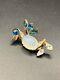Trifari duck pin Alfred Philippe design Opalescent jelly Belly style