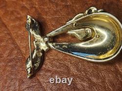 Two Rare Vintage Crown Trifari Alfred Philippe Rhinestone Poodle Dog Pin Brooch