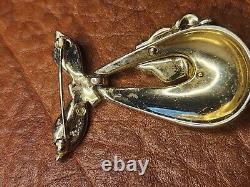 Two Rare Vintage Crown Trifari Alfred Philippe Rhinestone Poodle Dog Pin Brooch