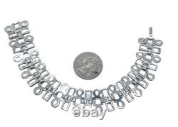 Unique Alfred Philippe Crown Trifari Art Deco Rhinestone Inset Bracelet! Superb