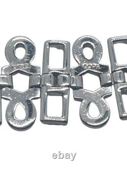 Unique Alfred Philippe Crown Trifari Art Deco Rhinestone Inset Bracelet! Superb