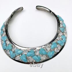 Unsigned Alfred Philippe for Trifari hinged fruit salad Rare collar necklace