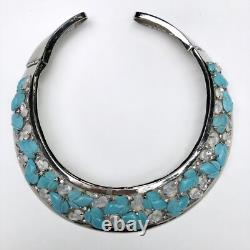 Unsigned Alfred Philippe for Trifari hinged fruit salad Rare collar necklace