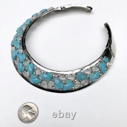 Unsigned Alfred Philippe for Trifari hinged fruit salad Rare collar necklace