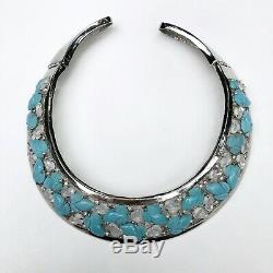 Unsigned Alfred Philippe for Trifari hinged fruit salad Rare collar necklace