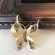 VINTAGE ALFRED PHILIPPE TRIFARI Matte gold Butterfly motif brooch