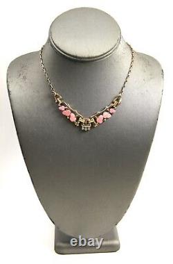 VINTAGE Alfred Philippe TRIFARI PINK FRAGONARD TUTTI FRUTTI NECKLACE