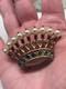 VINTAGE CROWN TRIFARI Alfred Philippe sterling silver pearl crown brooch