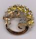 VINTAGE TRIFARI ALFRED PHILIPPE PAT PEND in Golden Ovals Brooch