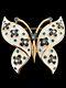 VINTAGE? TRIFARI Alfred Philippe BUTTERFLY BROOCH PIN? Jewels of India Moghul