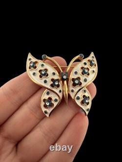 VINTAGE? TRIFARI Alfred Philippe BUTTERFLY BROOCH PIN? Jewels of India Moghul