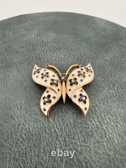 VINTAGE? TRIFARI Alfred Philippe BUTTERFLY BROOCH PIN? Jewels of India Moghul
