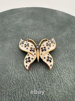VINTAGE? TRIFARI Alfred Philippe BUTTERFLY BROOCH PIN? Jewels of India Moghul