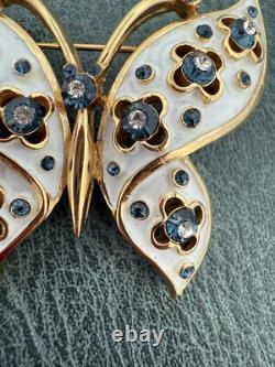 VINTAGE? TRIFARI Alfred Philippe BUTTERFLY BROOCH PIN? Jewels of India Moghul