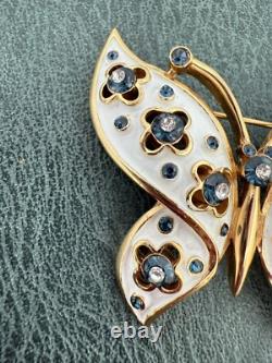 VINTAGE? TRIFARI Alfred Philippe BUTTERFLY BROOCH PIN? Jewels of India Moghul
