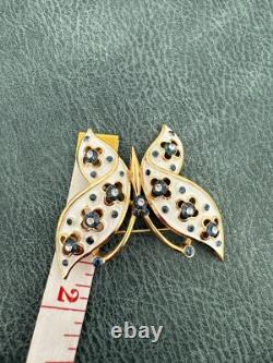 VINTAGE? TRIFARI Alfred Philippe BUTTERFLY BROOCH PIN? Jewels of India Moghul