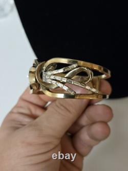 VINTAGE TRIFARI Meteor Grand Parure Gold Tone Alfred Philippe Baguettes READ