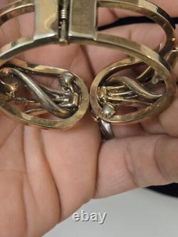 VINTAGE TRIFARI Meteor Grand Parure Gold Tone Alfred Philippe Baguettes READ