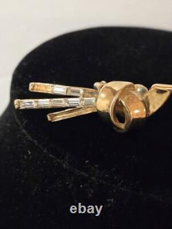 VINTAGE TRIFARI Meteor Grand Parure Gold Tone Alfred Philippe Baguettes READ