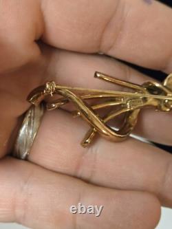 VINTAGE TRIFARI Meteor Grand Parure Gold Tone Alfred Philippe Baguettes READ