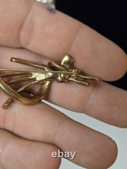 VINTAGE TRIFARI Meteor Grand Parure Gold Tone Alfred Philippe Baguettes READ