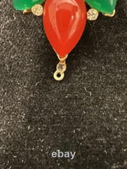 VTG 60s CROWN TRIFARI Jewels Of India Kashmir Mogul Cabochon Brooch A. Phillipe