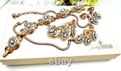 VTG Trifari Alfred Philippe Necklace Bracelet Brooch Earring Set In Original Box