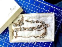 VTG Trifari Alfred Philippe Necklace Bracelet Brooch Earring Set In Original Box