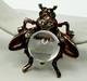 Vge Trifari Alfred Philippe Sterling Silver Small Lucite Jelly Belly Fly Pin