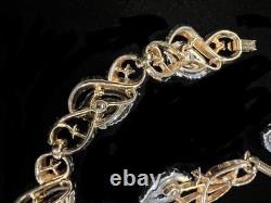 Vint. TRIFARI ALFRED PHILIPPE Halo 1953 Necklace Brooch Bracelet Earrings Set-804