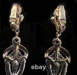 Vint. TRIFARI ALFRED PHILIPPE Halo 1953 Necklace Brooch Bracelet Earrings Set-804