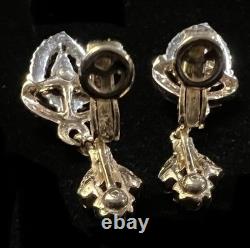 Vint. TRIFARI ALFRED PHILIPPE Halo 1953 Necklace Brooch Bracelet Earrings Set-804