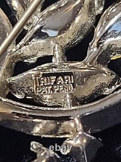 Vintage 1930s ART DECO Signed Trifari Pat Pend Brooch