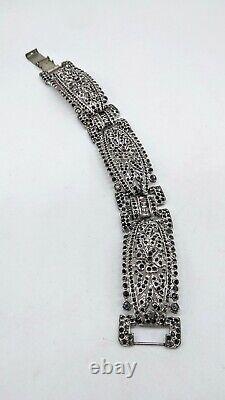 Vintage, 1930s KTF Trifari Rare Alfred Philippe Art Deco Rhinestone BRACELET