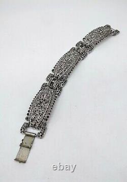 Vintage, 1930s KTF Trifari Rare Alfred Philippe Art Deco Rhinestone BRACELET