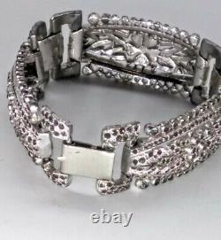 Vintage, 1930s KTF Trifari Rare Alfred Philippe Art Deco Rhinestone BRACELET