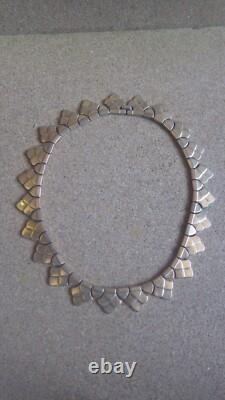 Vintage 1940's Alfred Philippe Crown Trifari Pat Pend Articulated Scale Necklace