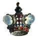 Vintage 1940's TRIFARI Sterling CROWN Brooch Alfred Philippe Design Pat. #137542