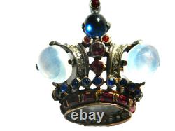 Vintage 1940's TRIFARI Sterling CROWN Brooch Alfred Philippe Design Pat. #137542