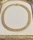 Vintage 1940s Crown Trifari Alfred Philippe Honeycomb 14 Inch Choker Necklace