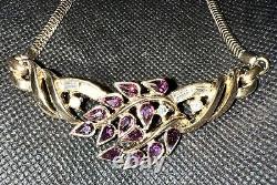 Vintage 1940s Crown Trifari Alfred Phillipe Cluster Necklace Pat Pend
