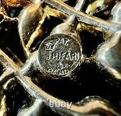 Vintage 1940s Crown Trifari Alfred Phillipe Cluster Necklace Pat Pend
