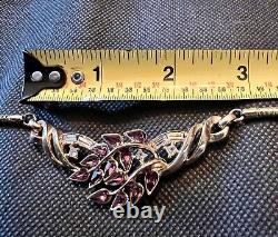 Vintage 1940s Crown Trifari Alfred Phillipe Cluster Necklace Pat Pend