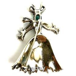 Vintage 1940s TRIFARI Alfred Philippe STRAW MAN-WOMAN Ragdoll PINS Brooches