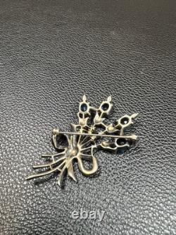 Vintage 1940s Trifari Alfred Philippe Sterling Silver Floral Bouquet Brooch